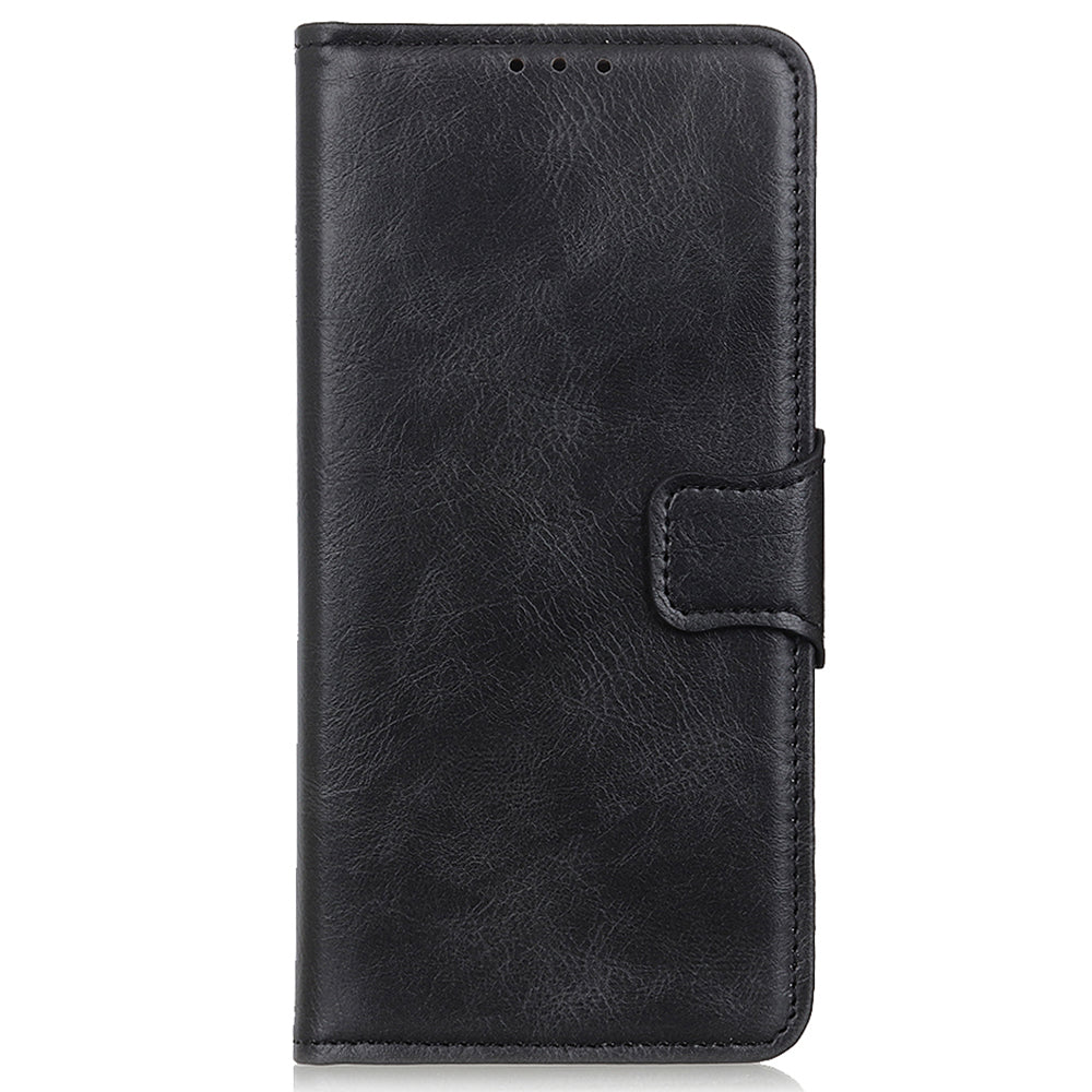 For Samsung Galaxy A05 4G Case PU Leather Shell Crazy Horse Texture Phone Cover
