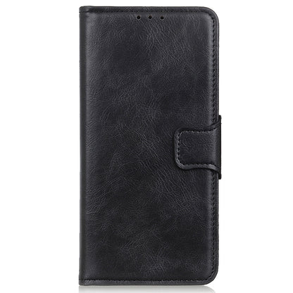 For Samsung Galaxy A05 4G Case PU Leather Shell Crazy Horse Texture Phone Cover