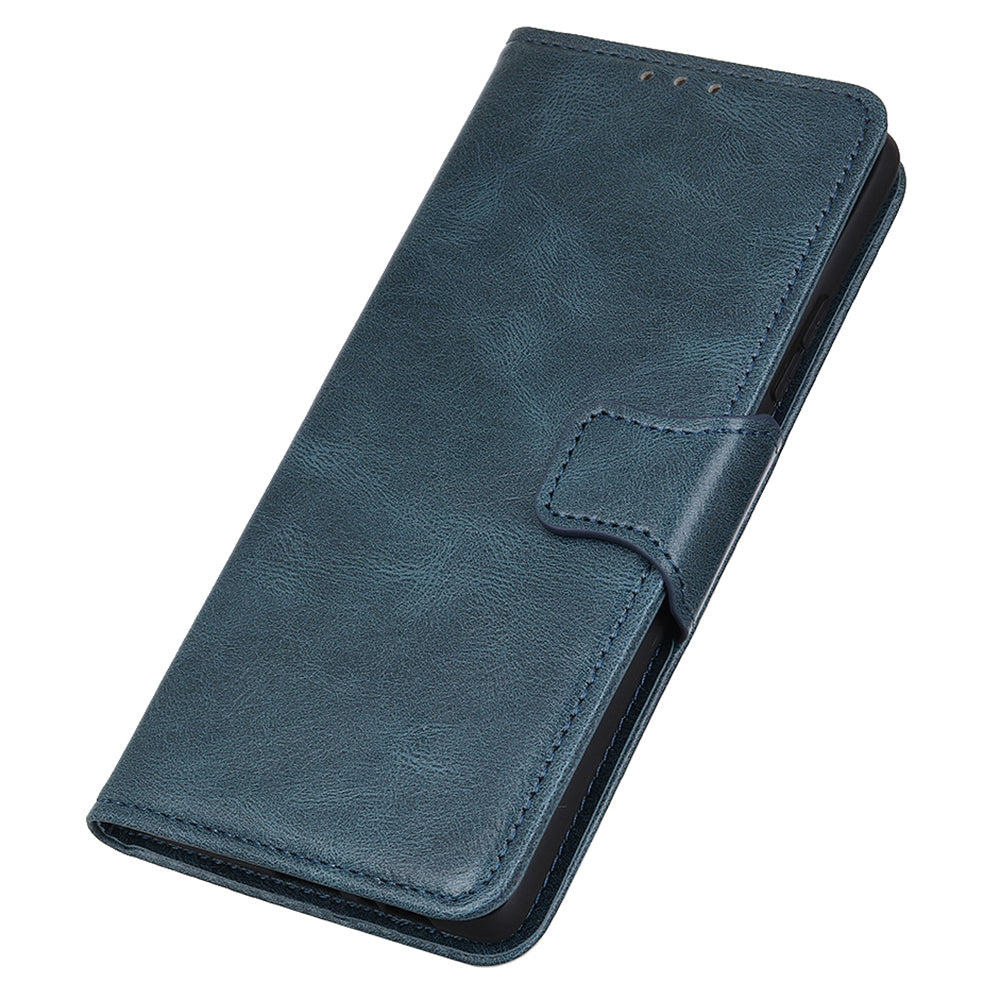 For Samsung Galaxy A05 4G Case PU Leather Shell Crazy Horse Texture Phone Cover