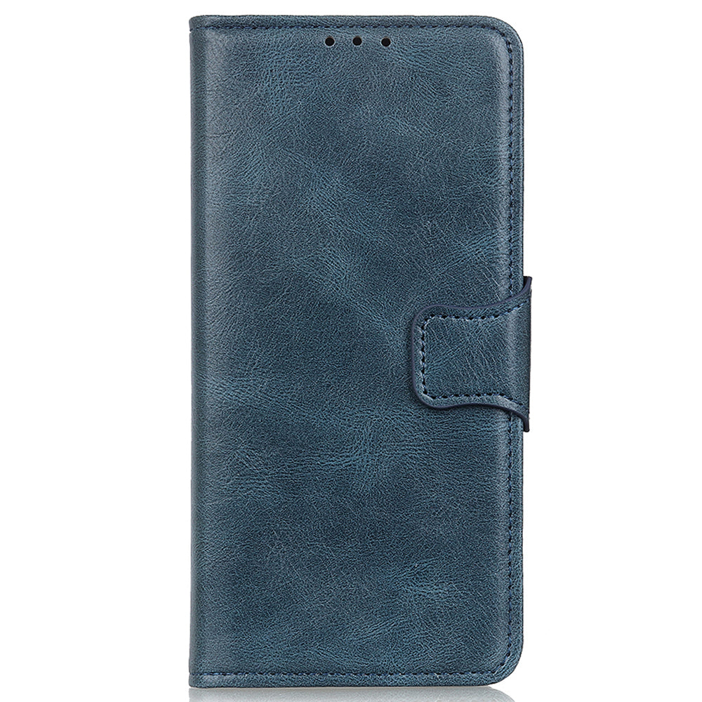 For Samsung Galaxy A05 4G Case PU Leather Shell Crazy Horse Texture Phone Cover