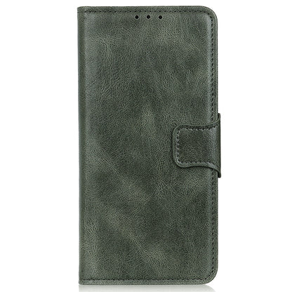 For Samsung Galaxy A05 4G Case PU Leather Shell Crazy Horse Texture Phone Cover