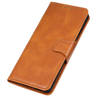 For Samsung Galaxy A05 4G Case PU Leather Shell Crazy Horse Texture Phone Cover
