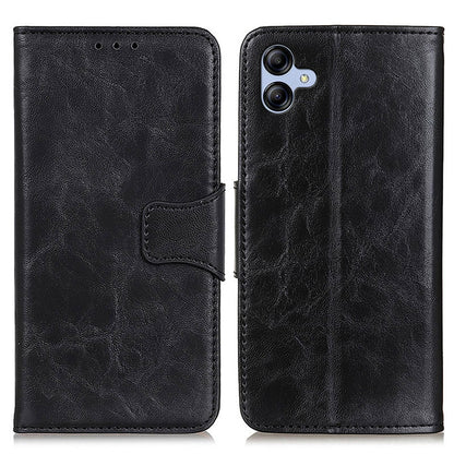 For Samsung Galaxy A05 4G Case Split Leather Crazy Horse Texture Wallet Phone Cover