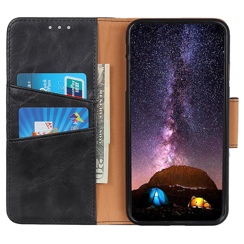 For Samsung Galaxy A05 4G Case Split Leather Crazy Horse Texture Wallet Phone Cover