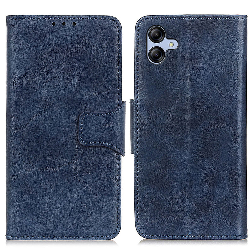 For Samsung Galaxy A05 4G Case Split Leather Crazy Horse Texture Wallet Phone Cover
