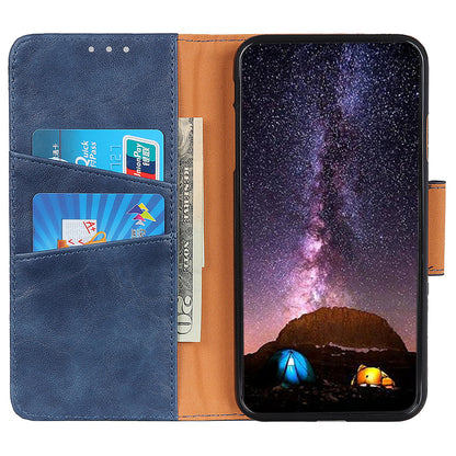 For Samsung Galaxy A05 4G Case Split Leather Crazy Horse Texture Wallet Phone Cover