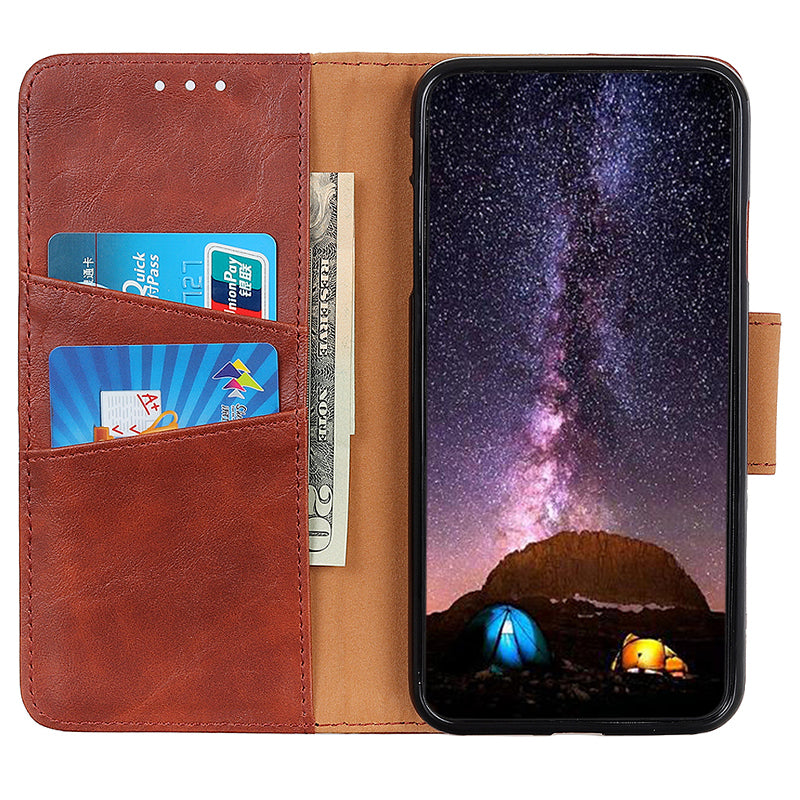 For Samsung Galaxy A05 4G Case Split Leather Crazy Horse Texture Wallet Phone Cover