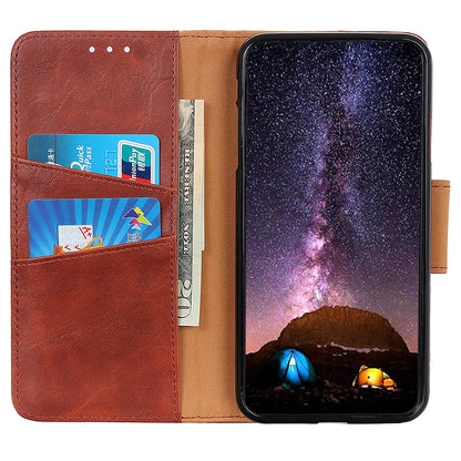 For Samsung Galaxy A05 4G Case Split Leather Crazy Horse Texture Wallet Phone Cover