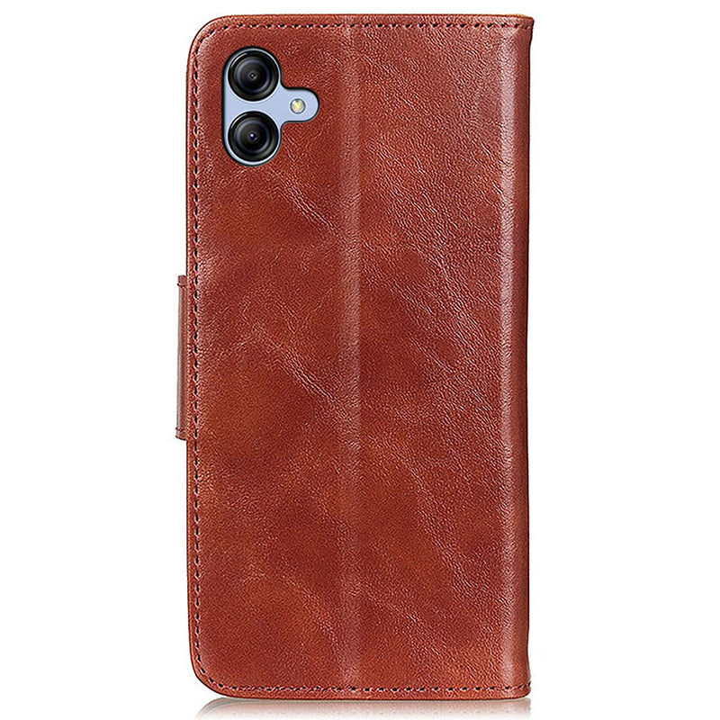 For Samsung Galaxy A05 4G Case Split Leather Crazy Horse Texture Wallet Phone Cover