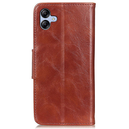 For Samsung Galaxy A05 4G Case Split Leather Crazy Horse Texture Wallet Phone Cover