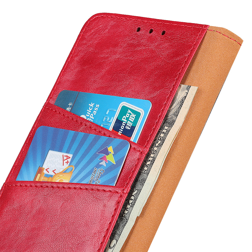 For Samsung Galaxy A05 4G Case Split Leather Crazy Horse Texture Wallet Phone Cover