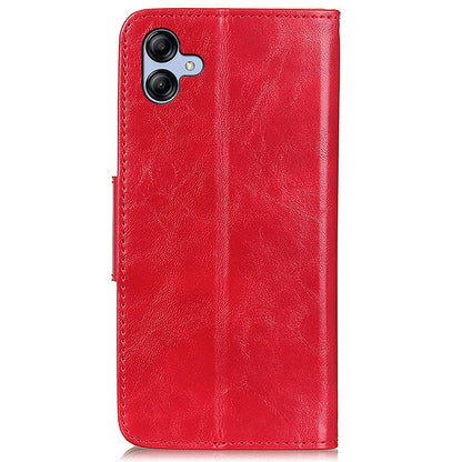 For Samsung Galaxy A05 4G Case Split Leather Crazy Horse Texture Wallet Phone Cover