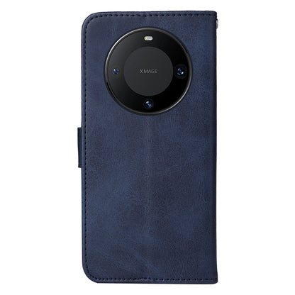For Huawei Mate 60 Pro Case Calf Texture Wallet Stand PU Leather Protection Cell Phone Cover
