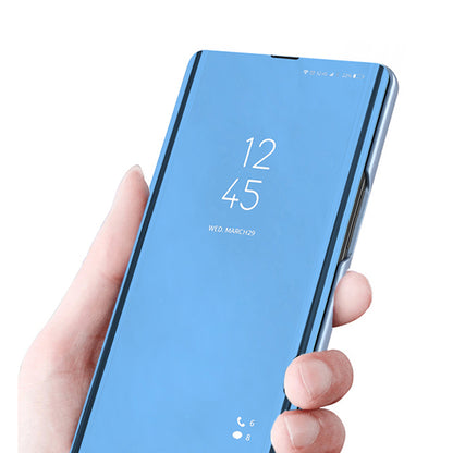 For Samsung Galaxy M34 5G / F34 5G Case Mirror Surface View Window Leather Stand Cover