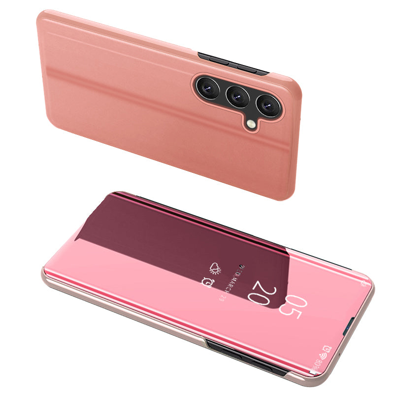 For Samsung Galaxy M34 5G / F34 5G Case Mirror Surface View Window Leather Stand Cover