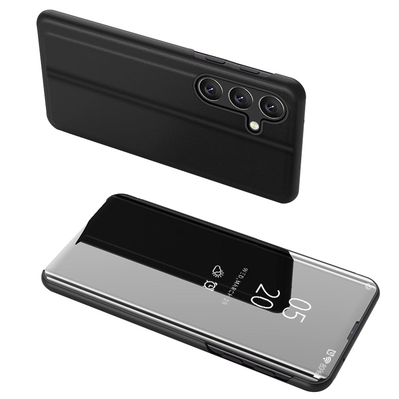 For Samsung Galaxy M34 5G / F34 5G Case Mirror Surface View Window Leather Stand Cover