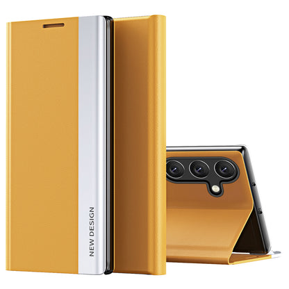 For Samsung Galaxy M34 5G / F34 5G Case PU Leather Electroplating Stand Cover