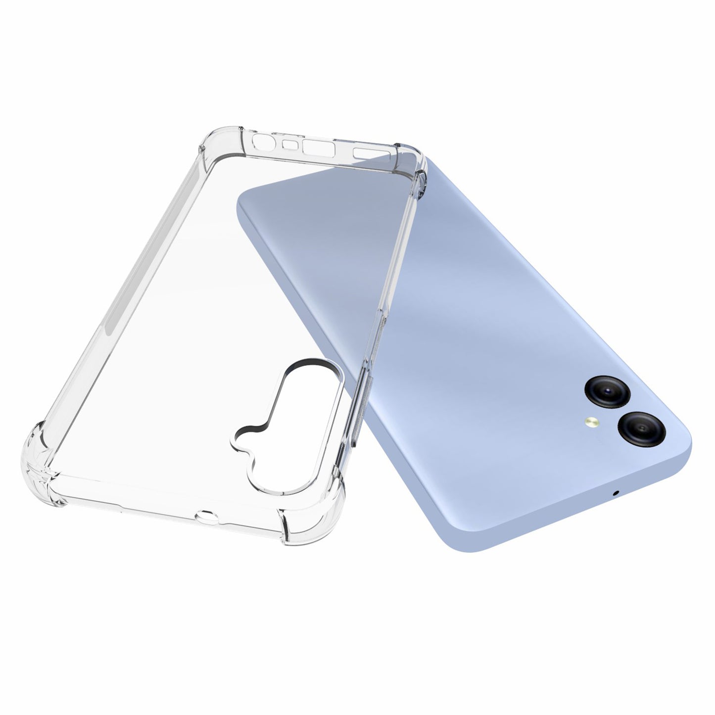 For Samsung Galaxy A05 4G Case Transparent TPU Shell Anti-Slip Mobile Phone Cover