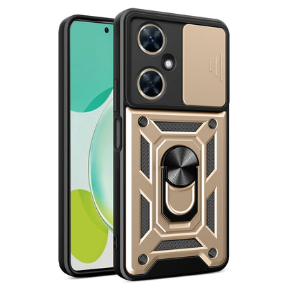 For Huawei Nova 11i Phone Case Slide Lens Protection PC+TPU Kickstand Cover