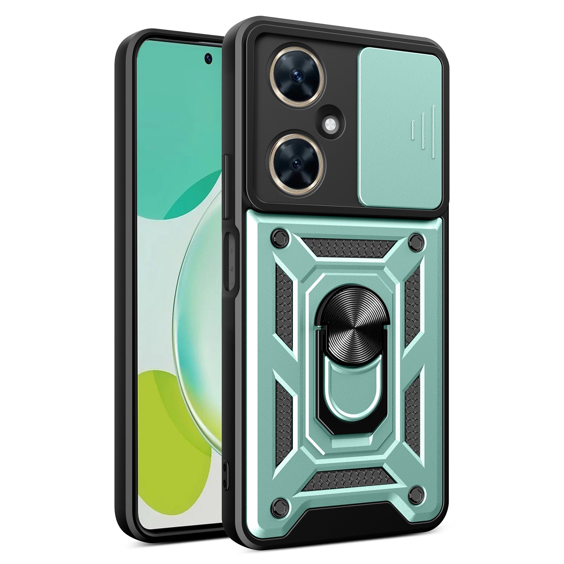 For Huawei Nova 11i Phone Case Slide Lens Protection PC+TPU Kickstand Cover