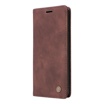 006 Series For Samsung Galaxy S23+ Case PU Leather Sucker Closure Phone Stand Cover