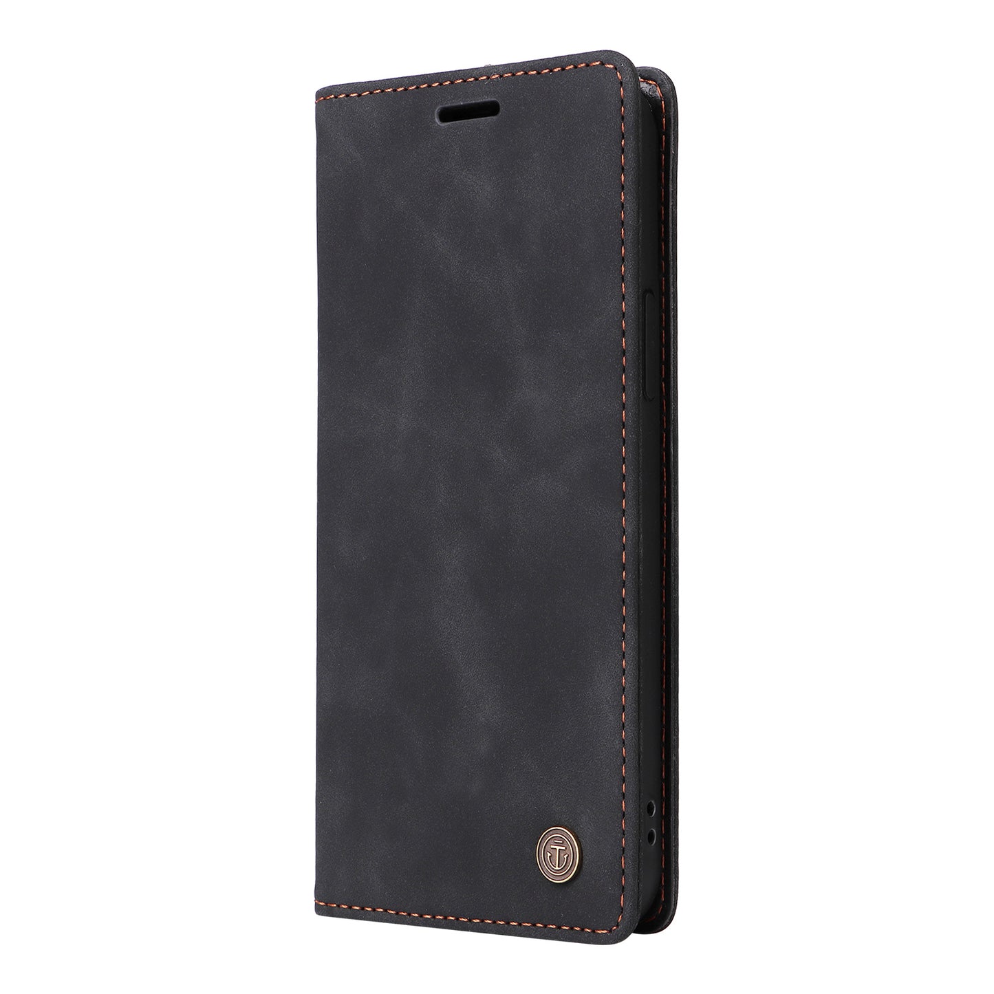 006 Series For Samsung Galaxy S23+ Case PU Leather Sucker Closure Phone Stand Cover