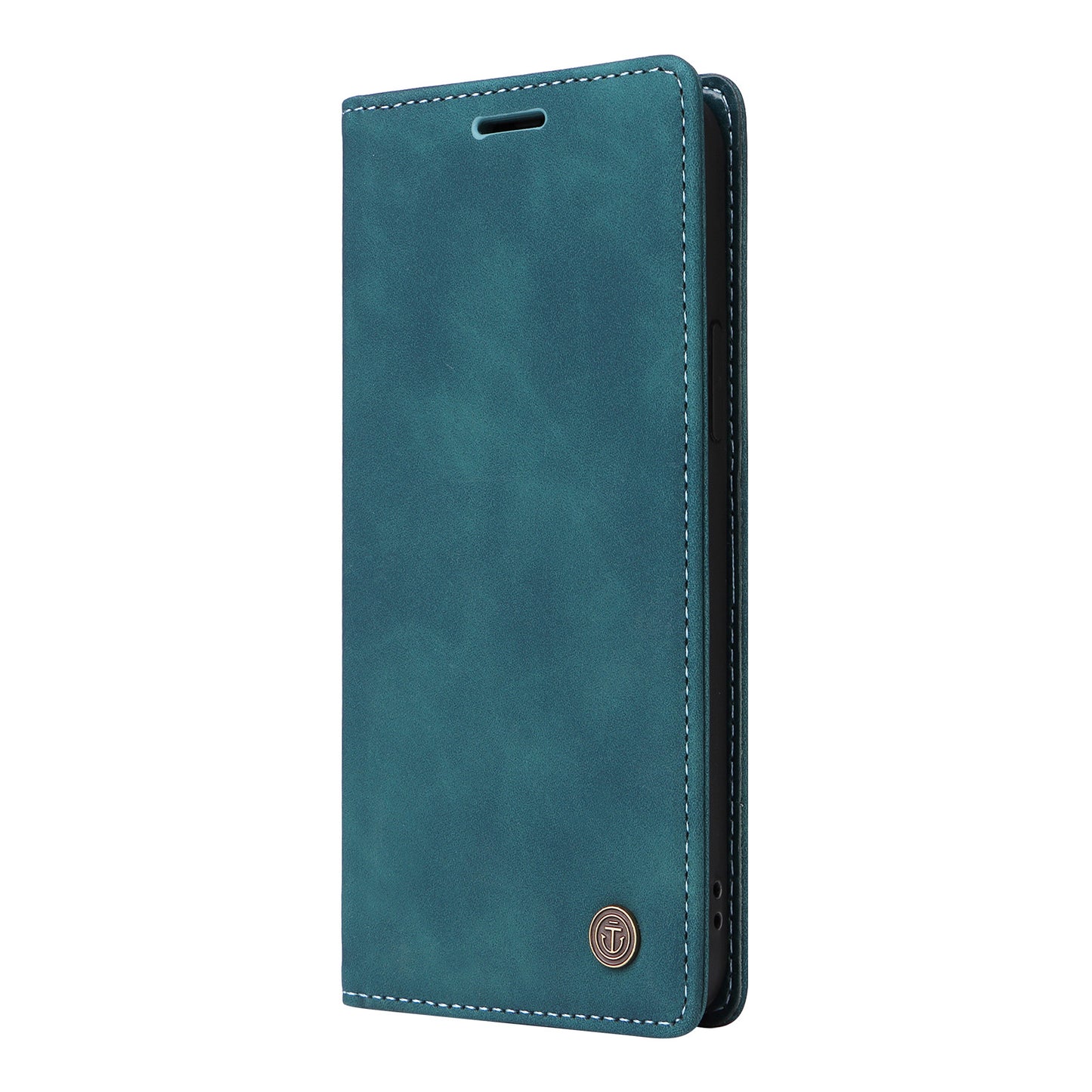 006 Series For Samsung Galaxy S23+ Case PU Leather Sucker Closure Phone Stand Cover