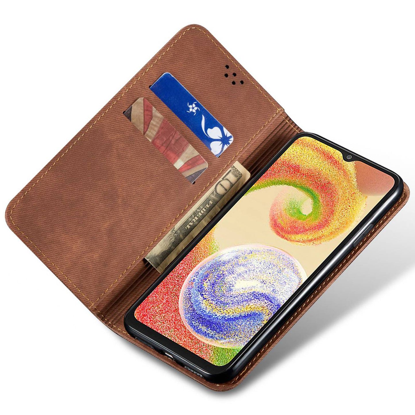 For Samsung Galaxy A05s 4G Case Shockproof Corners Leather Mobile Phone Shell Wallet