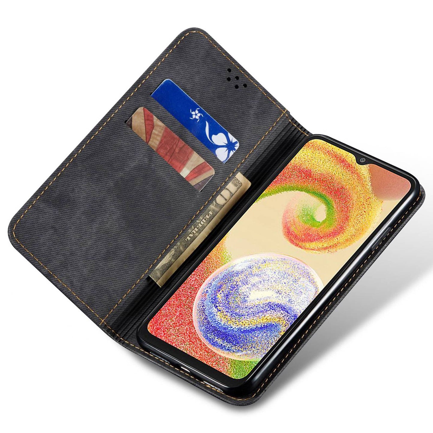 For Samsung Galaxy A05s 4G Case Shockproof Corners Leather Mobile Phone Shell Wallet