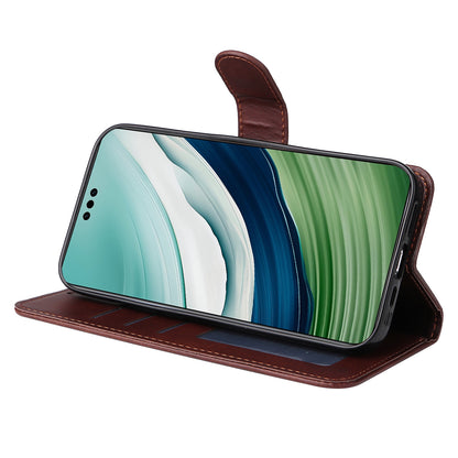 For Huawei Mate 60 Case Calf Texture Wallet Stand PU Leather Slim-fit Phone Cover