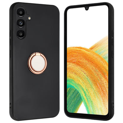 For Samsung Galaxy A05s 4G Case Matte TPU Protective Phone Cover with Ring Kickstand