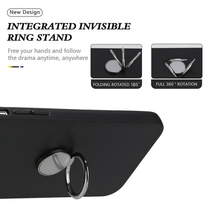 For Samsung Galaxy A05s 4G Case Matte TPU Protective Phone Cover with Ring Kickstand