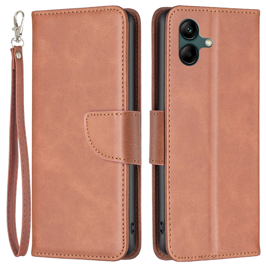 For Samsung Galaxy A05 4G Case PU Leather Phone Cover with Wallet Stand