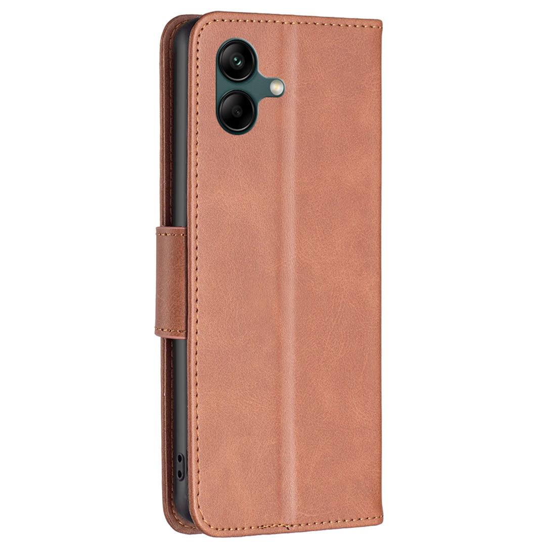 For Samsung Galaxy A05 4G Case PU Leather Phone Cover with Wallet Stand
