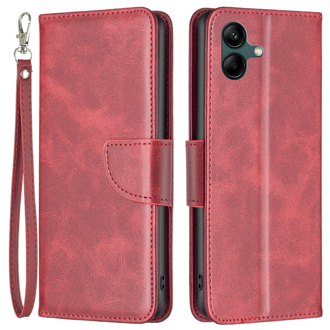 For Samsung Galaxy A05 4G Case PU Leather Phone Cover with Wallet Stand