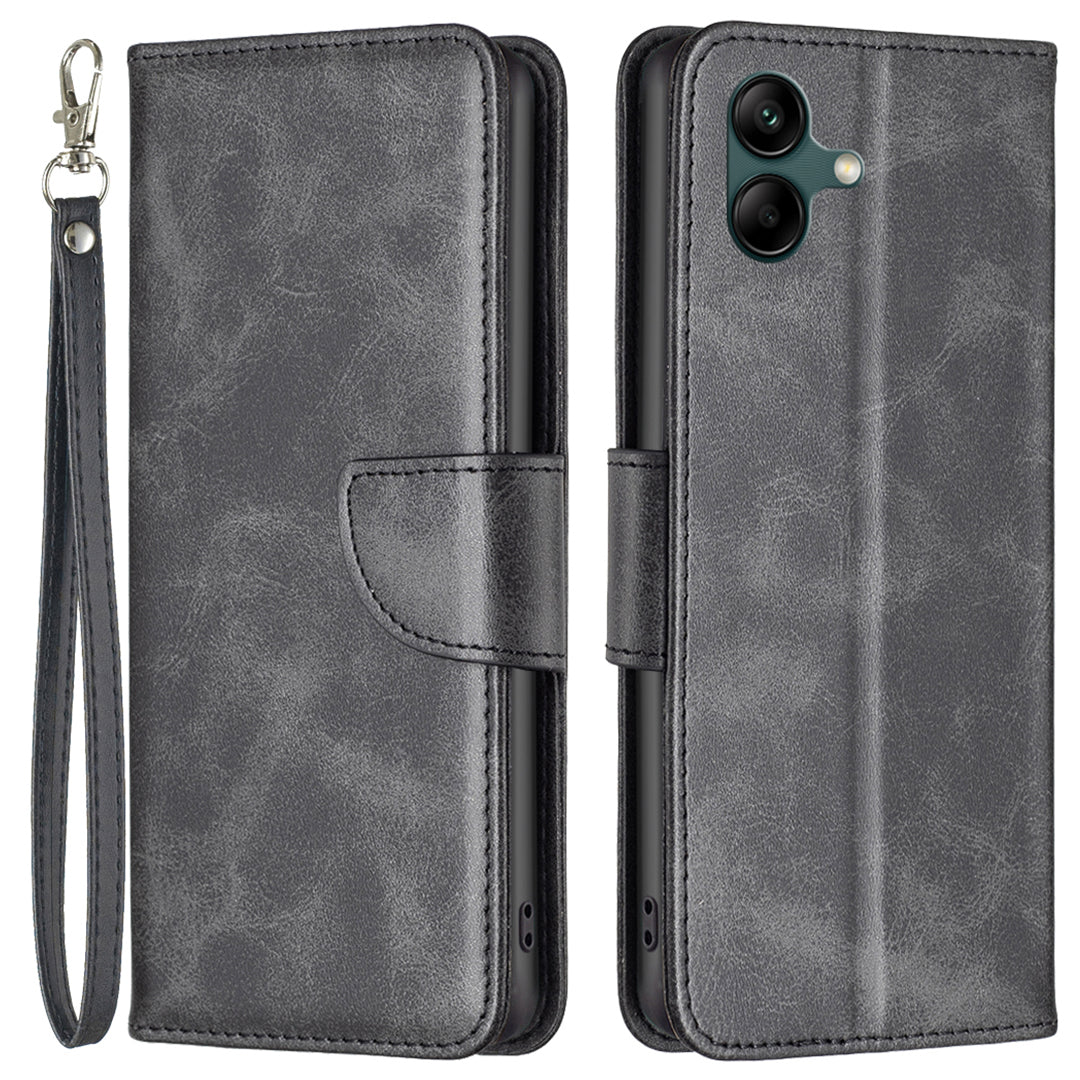 For Samsung Galaxy A05 4G Case PU Leather Phone Cover with Wallet Stand