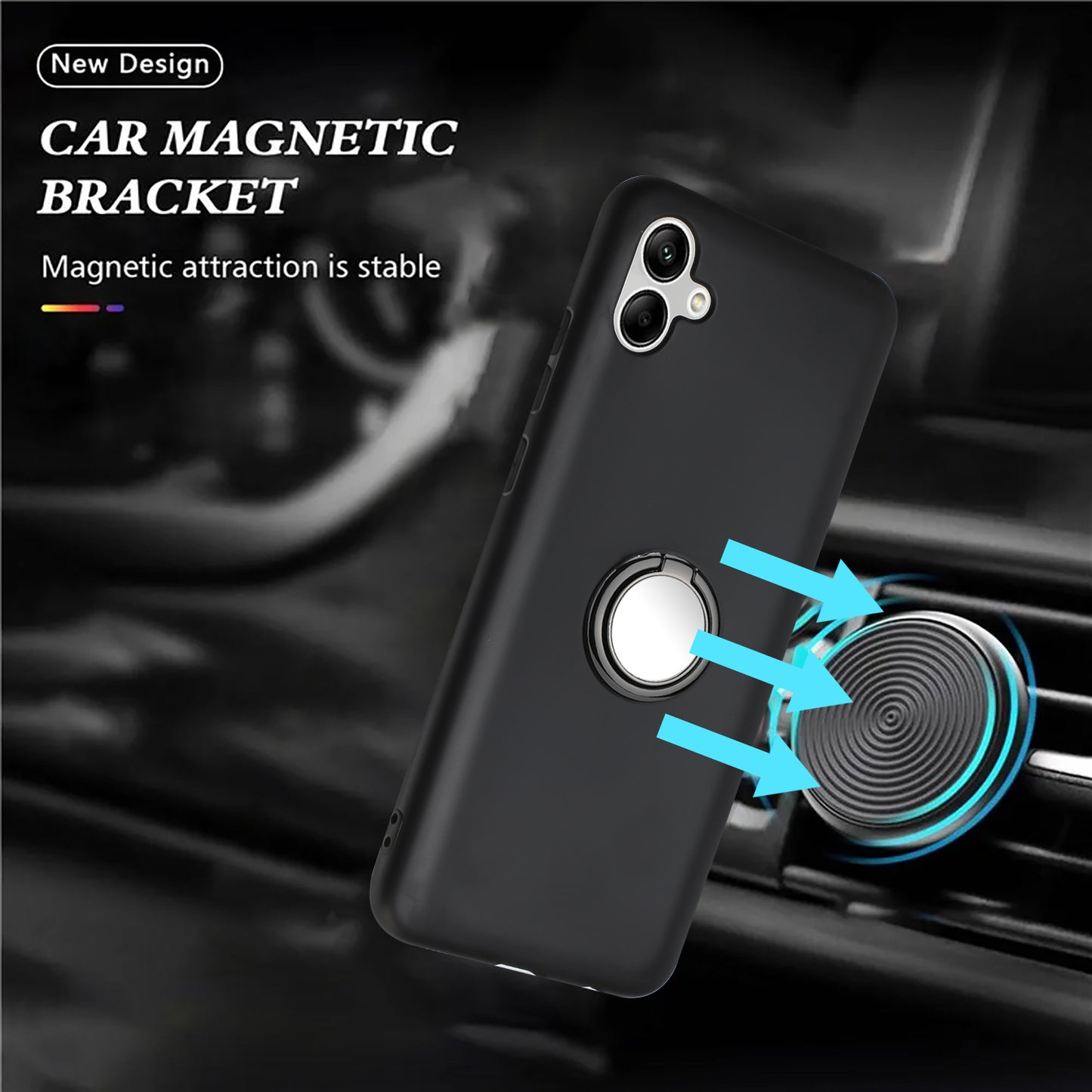 For Samsung Galaxy A05 4G Protective Case Matte TPU Kickstand Phone Cover