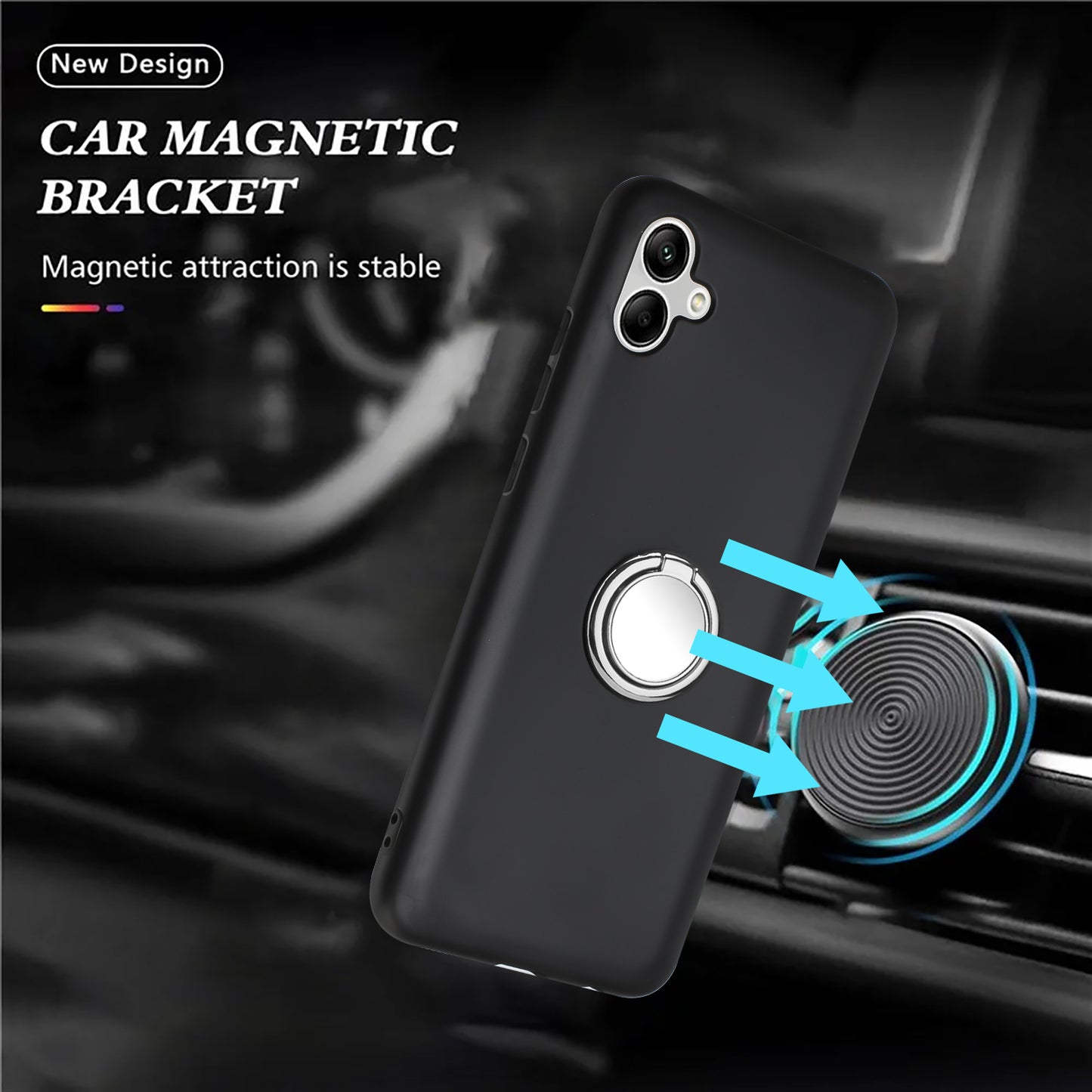 For Samsung Galaxy A05 4G Protective Case Matte TPU Kickstand Phone Cover