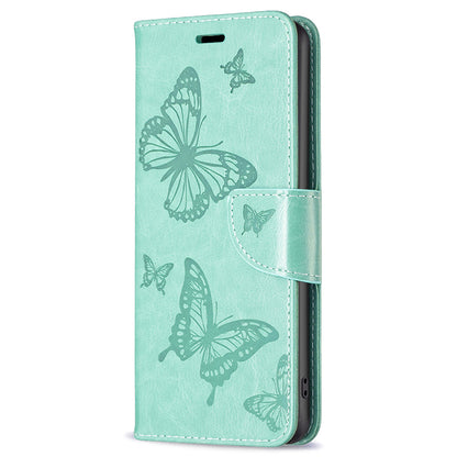 For Samsung Galaxy A15 4G Case Butterfly Imprinted PU Leather Wallet Cover