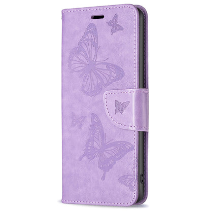For Samsung Galaxy A15 4G Case Butterfly Imprinted PU Leather Wallet Cover