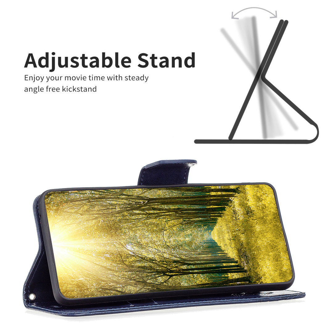For Samsung Galaxy A15 4G Case Butterfly Imprinted PU Leather Wallet Cover