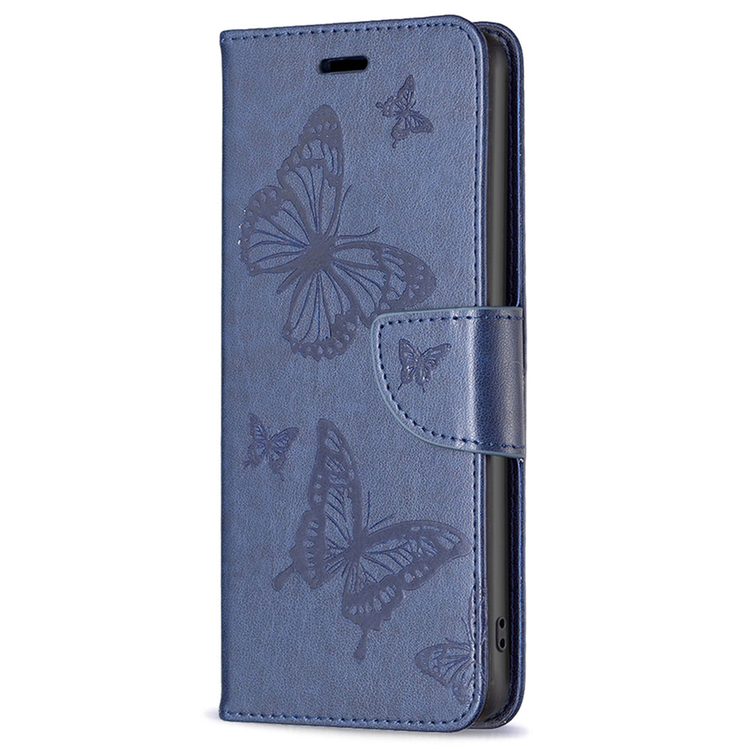 For Samsung Galaxy A15 4G Case Butterfly Imprinted PU Leather Wallet Cover