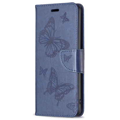 For Samsung Galaxy A15 4G Case Butterfly Imprinted PU Leather Wallet Cover