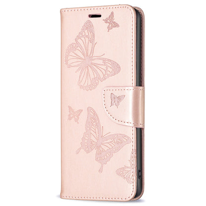 For Samsung Galaxy A15 4G Case Butterfly Imprinted PU Leather Wallet Cover
