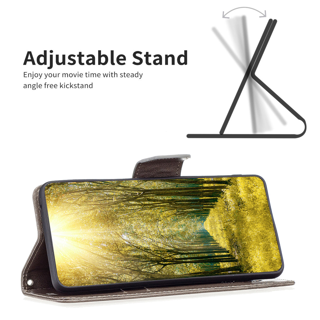 For Samsung Galaxy A15 4G Case Butterfly Imprinted PU Leather Wallet Cover