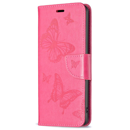 For Samsung Galaxy A15 4G Case Butterfly Imprinted PU Leather Wallet Cover