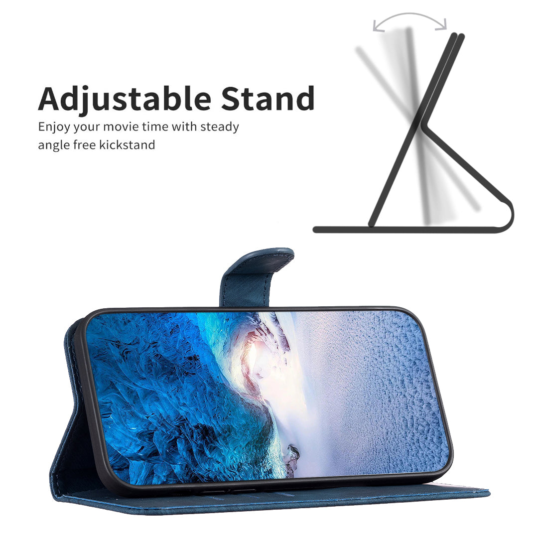 For Samsung Galaxy A15 4G Case Imprinted PU Leather Phone Stand Wallet Cover