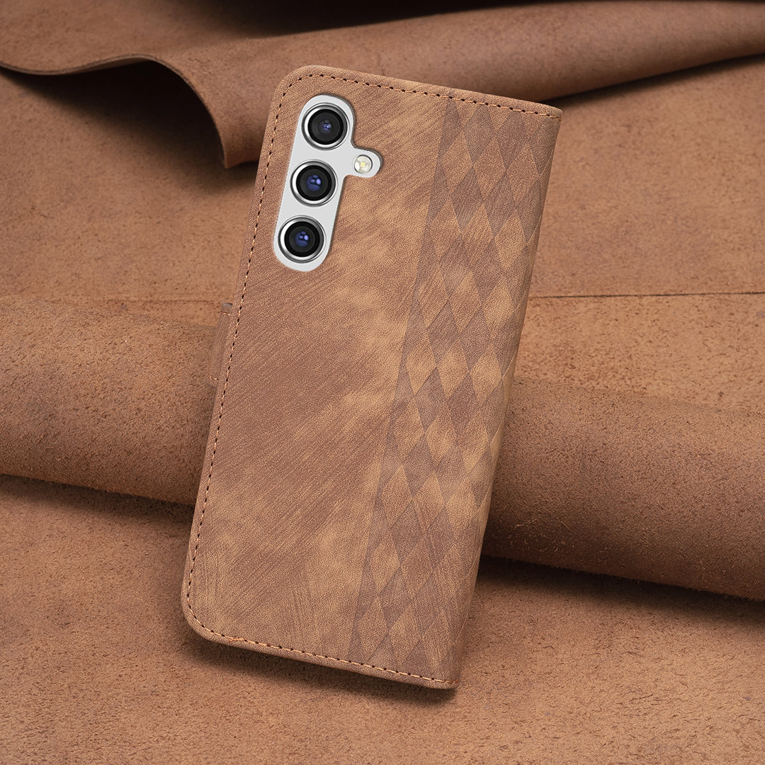 For Samsung Galaxy A15 4G Case Imprinted PU Leather Phone Stand Wallet Cover