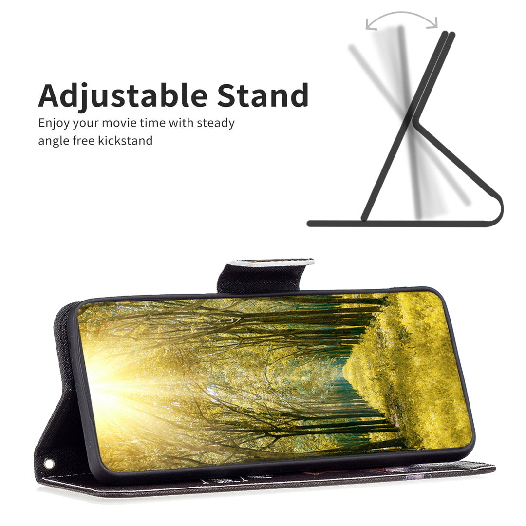 For Samsung Galaxy A15 4G Case Pattern Printing PU Leather Wallet Phone Cover