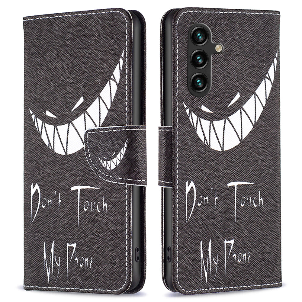 For Samsung Galaxy A15 4G Case Pattern Printing PU Leather Wallet Phone Cover